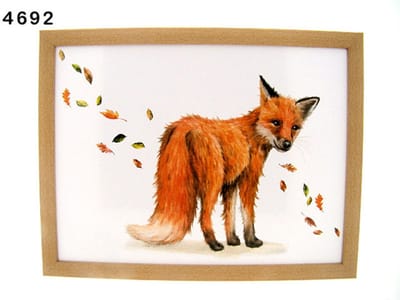 Leonardo Collection schootkussen vos, 44 x 34 x 8 cm