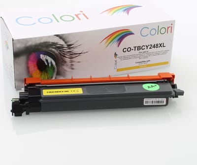 Colori huismerk Toner geschikt voor Brother TN248XLY geel HL-L3220cw HL-L3220cwe HL-L3240cdw MFC-L3740cdwe MFC-L3760cdw MFC-L8340cdw MFC-L8390cdw