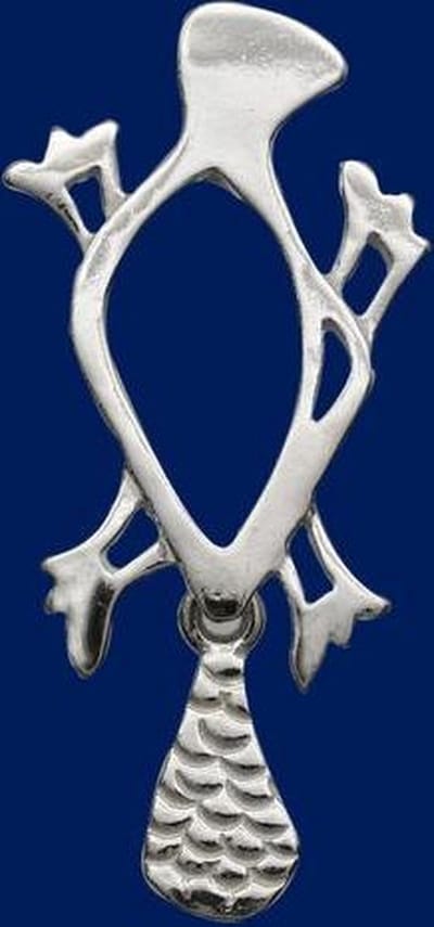 AuBor ®. Broche. Zilver. De Bever.