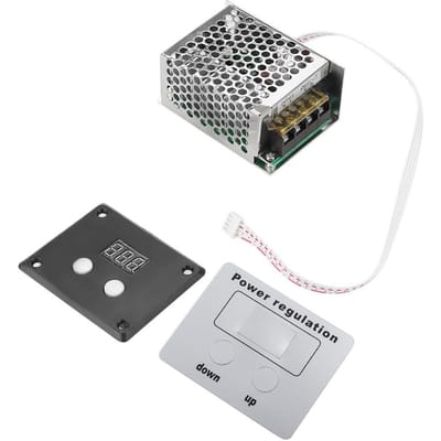 4000W SCR Digitale Spanningsregelaar Snelheidsregeling Dimmer Thermostaat AC 220V black