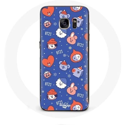 Coque pour Samsung Galaxy S6 BTS Bangtan Sonyeondan BT21 Noël 2023