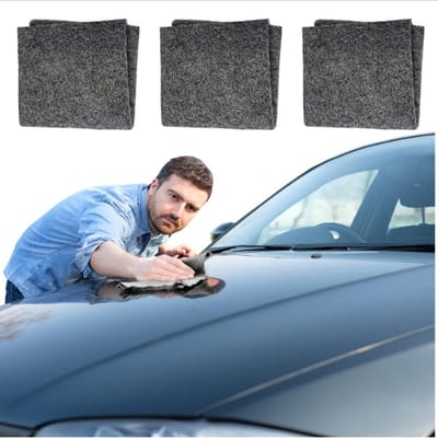 Set van 5 nano-polijstdoekjes - voor het verwijderen van krassen op auto's - polijst oppervlakken gemakkelijk - repareert krassen op auto-oppervlakken en scheepslak - 10 cm x 20 cm