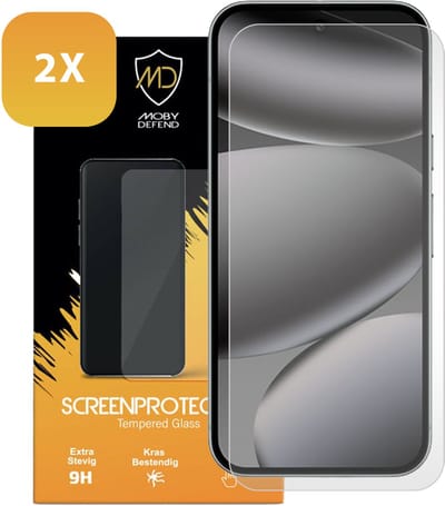 2-Pack MobyDefend Screenprotectors - Geschikt voor Google Pixel 10 Pro - Case-Friendly Screensavers - Gehard Glas