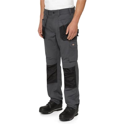 Dickies Multi Pocket Utility Polyester Grijze Werkbroek voor Mannen