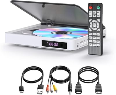 WNHB® DVD Speler met HDMI - Externe DVD Speler voor TV Laptop PC - Compacte Blu Ray Speler - Full HD Afspelen - Plug en Play