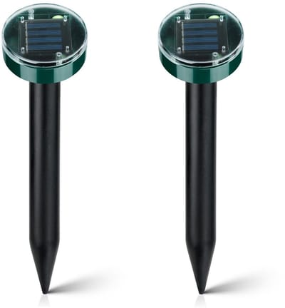 Dailygoody - Mollenverjager - Ultrasoon - Waterdicht - Zonne-energie - Ongediertebestrijding - Tuin - Rond