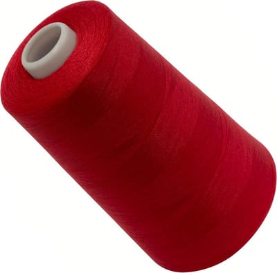 Polyester naaigaren 4000m Rood - Sterke Draad voor Kledingreparatie en Confectie