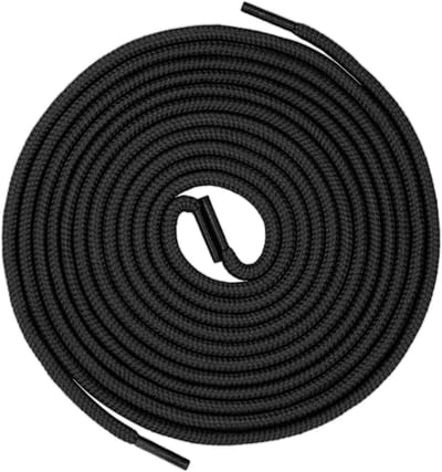 2 Stuks Ronde Veters van 120 cm, Ultra Sterke en Duurzame Veters voor Wandelschoenen en Sneakers, Vervangbare Heavy Duty Veters in Zwart