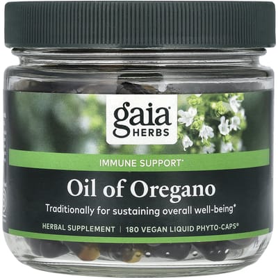 Olie van Oregano, Vegan Vloeibare Fyto-caps 180 Tabletten