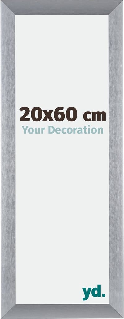 Your Decoration - Fotolijst 20x60 cm - Aluminium - Zilver Geborsteld - Tucson