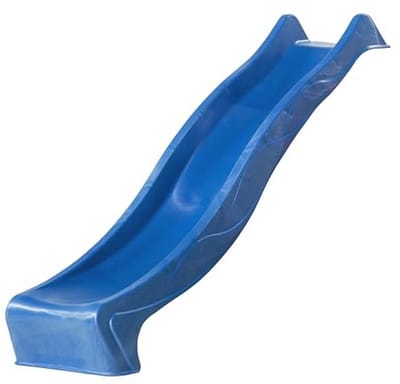 Glijbaan 228 cm met wateraansluiting - Blauw