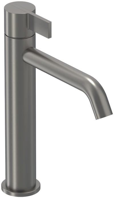 IVY Pact Eenhendel wastafelmengkraan opbouw model M, coldstart Geborsteld metal black PVD