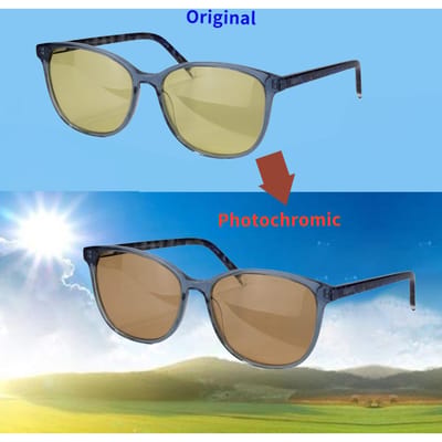 Lunettes de Soleil Photochromiques Lunettes Femme Conduite de Nuit Lunettes Premium Acétate Lunettes de Soleil en Acétate Anti Lumière Bleue Lunettes d'Ordinateur 134mm