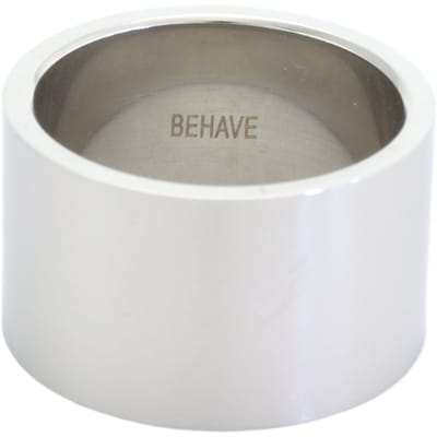 Behave - Ring - Stijlvolle brede herenring – Stainless Steel zilverkleur – Minimalistisch & Modern – Nikkelvrij