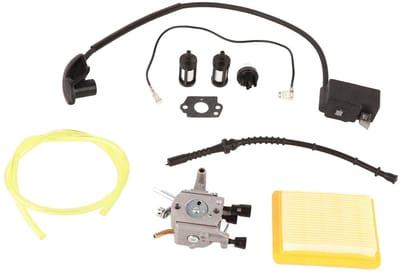 Dailygoods- Carburateur Kit Perfecte Vervangingsset - Bobine - Luchtfilter - Brandstofleiding - Brandstofslang - Pakking - Bosmaaier Carburateur