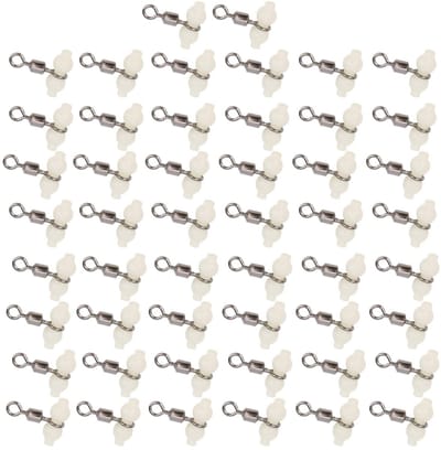Dailygoods- Viswartels 50-delig - Lichtgewicht T-vormig - Flexibel - Lichtgevende Kralen - Aluminiumlegering - Schokbestendig - Visaccessoire