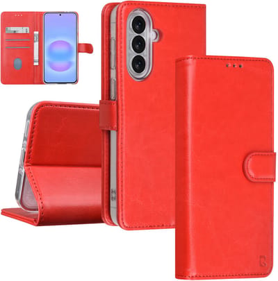TUNIQ telefoonhoesje voor Samsung Galaxy A37 - met kaarthouder - Rood