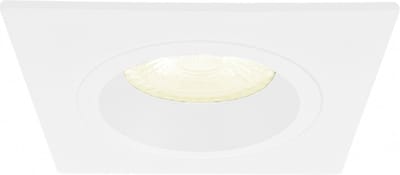 Inbouwspot Wietse met Philips HUE White - Voor binnen / woonkamer / keuken / slaapkamer - inbouwspot - Wit - vierkant - IP20 - GU10 - Buitendiameter: 93MM - boorgat: 75-81MM - min. Inbouwdiepte: 70MM