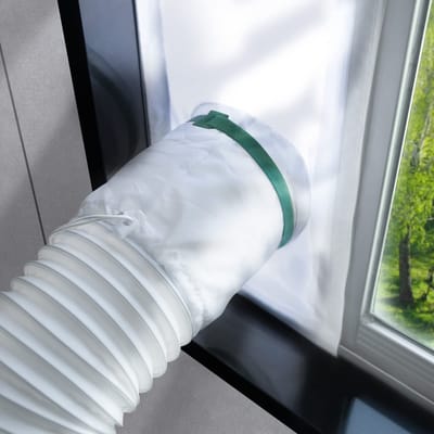 Raamafdichting voor Mobiele Airco - Verstelbare Airco Raamafdichting 61-91 cm - Waterdichte Window Seal Kit voor Mobiele Airconditioner en Wasdroger - Wit
