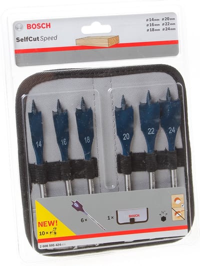 Bosch Profesional - EXPERT Self Cut Speed speedboorset 14/16/18/20/22/24 mm 6-delig