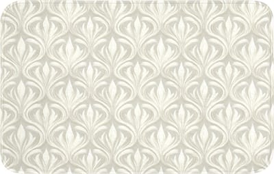 Badmat 80x50 cm - Antislip - Barok - Patroon - Beige - Badmatten voor badkamer - Badkamermat - Douchemat - Badkamer mat