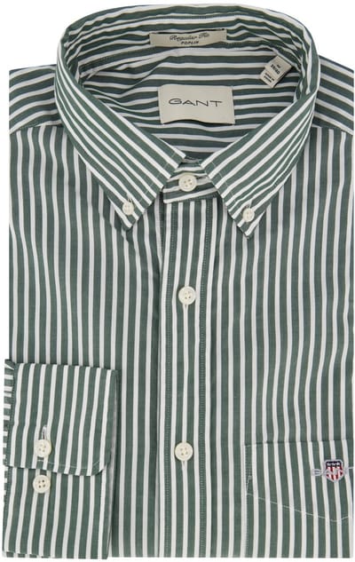 Gant casual overhemd regular fit groen katoen