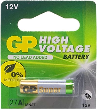 Alkaline 27A batterij 12V - Pack van 2