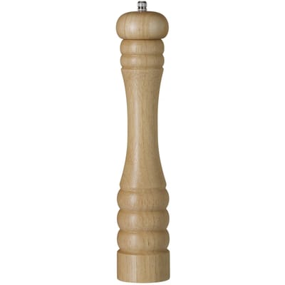 HENDI Houten zoutmolen – licht hout – keramisch maalmechanisme – 315 mm
