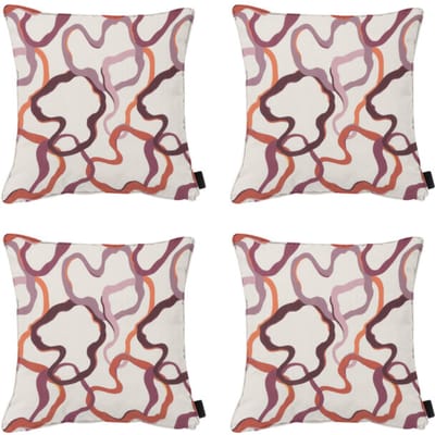 Madison - Sierkussen Blaze - Multikleur - 50x50x10cm - Set van 4
