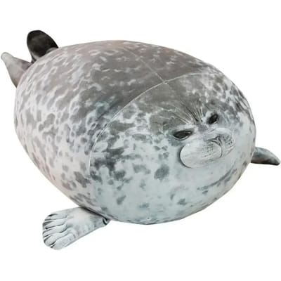 Heet 20-60cm Reusachtige Zeehond Levensgetrouw Grijze Zeeleeuw Waterdier Zacht Knuffeldier HEET INS Knuffel Lief Cadeau... Duurzaam W143730WW- gray