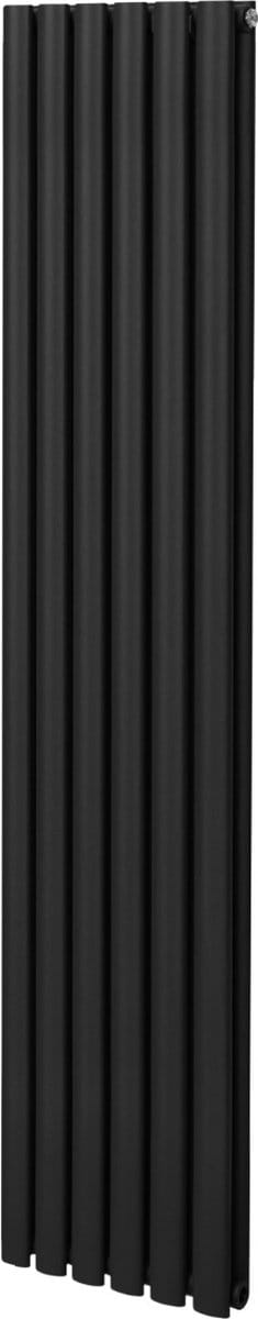 Ovale kolomradiator - zwart - 1800mm x 360mm - 6 kolommen