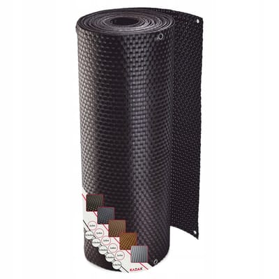 KADAX Zichtwerend scherm voor balkon, terras, hek, weerbestendige inkijkbeschermingsmat van PE-rotan, per meter, balkonscherm met kabelbinders, zichtscherm (0,9x1m, donkerbruin)