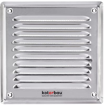 Ventilatierooster 165 x 165 mm RVS - Insectenwerend & Corrosiebestendig voor Ventilatie