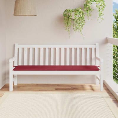 vidaXL - Tuinbankkussen - 180x50x3 - cm - oxford - stof - wijnrood