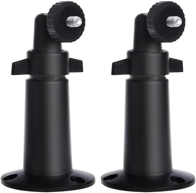 Metalen Camerabevestiging - Bewakingsbeugel Camera - Beveiliging Thuis - 360 Graden Draaibaar - 12 x 10 x 6 cm - Zwart