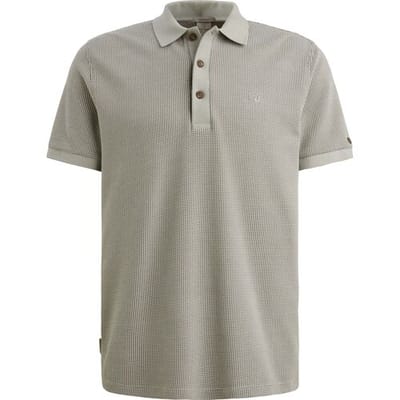 Trui Cast Iron Knitted Polo Greige