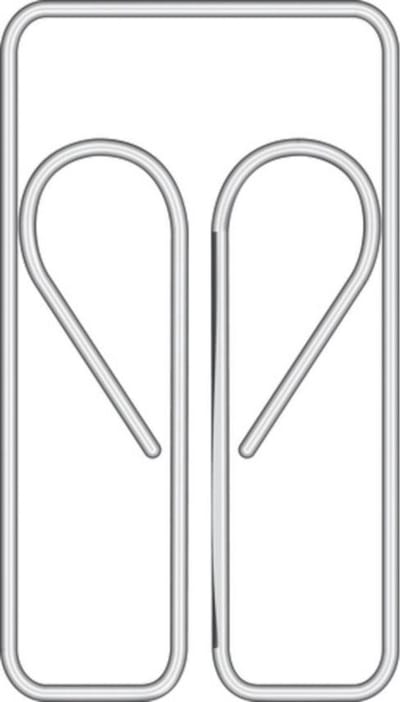 Alco paperclips - 22mm - uilvorm - doos 100 stuks - AL-2275