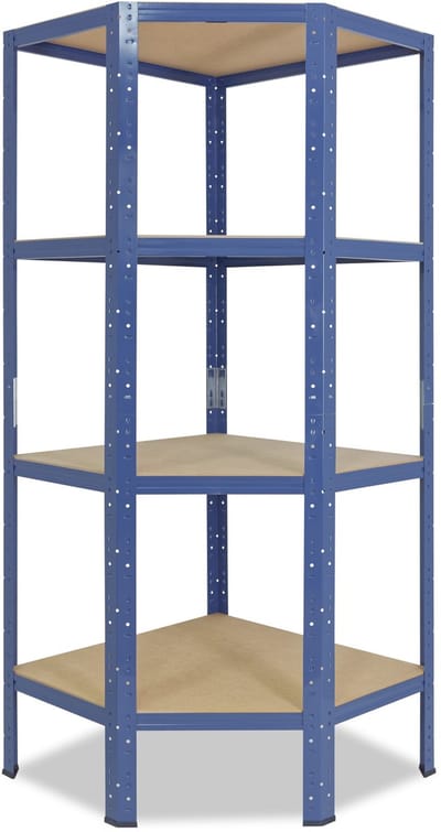 Shelfplaza HOME hoekstelling - 155x60x30 cm - blauw - 4 planken