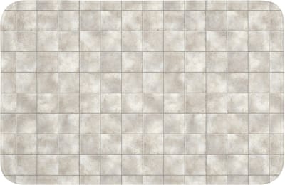WC mat 60x40 cm - Antislip - Tegels - Natuurlijk - Grijs - Toiletmat - Vloermat - Douchemat - Toilet tapijt - Toiletmatten