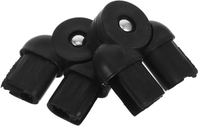 Verbindingsstukken Loungestoel - Stoelgewrichten Buisverbinder - Stoel Reparatie - Robuust Kunststof - 7.5x7x2.4cm - Zwart