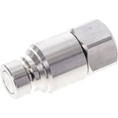 RVS DN 12 Vlakdichtende Koppeling Insteeknippel G 3/4 inch Binnendraad ISO 16028 CEJN D 24.5mm