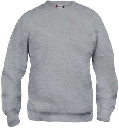 Clique Basic Roundneck 021030 - Grijs-melange - 4XL
