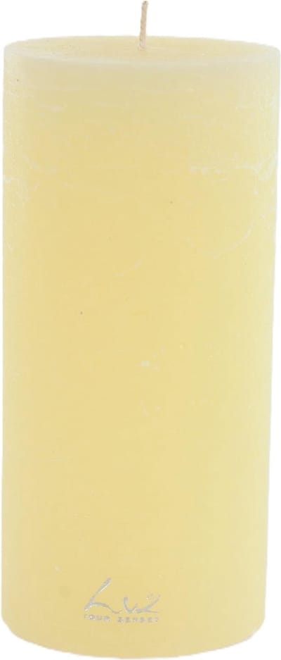 Rasteli Luz Your Kaars Cilinder Geel D 9 cm H 19 cm