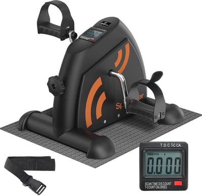 Pedaaltrainer - Mini Hometrainer - Lichte Beweging - Met LCD Scherm - 40x39x34 cm - Zwart