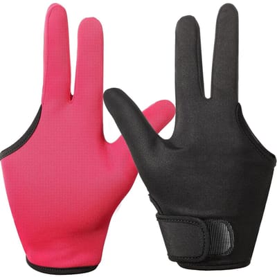 2 Stuks Hittebestendige Haarstyling Handschoenen met 3 Vingers - Herbruikbare Krulbescherming voor Haarverf en Föhngebruik (Zwart, Roze)