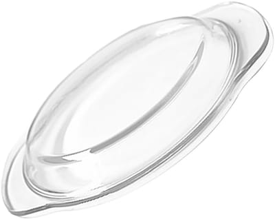 Dailygoods- Magnetron Deksel Glas - Spatdeksel 26x23cm - Magnetrondeksel - Voedseldeksel - Herbruikbaar - Transparant