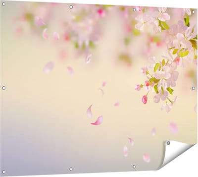 Gards Tuinposter Appelbloesem - Bloemen - 120x90 cm - Tuindoek - Tuindecoratie - Wanddecoratie buiten - Tuinschilderij