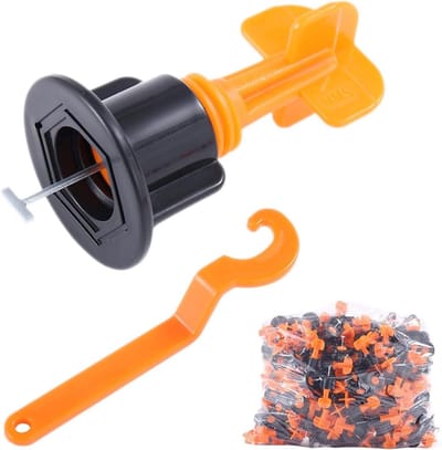 Tegel Leveling Systeem - Tegel afstandhouders - Vloeren Egaliseren - Herbruikbaar en Duurzaam - 50 Stuks Pack - Oranje
