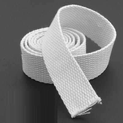 Katoenen Band Bretels Knutselbenodigdheden DIY Decoratief Naaien Stof Knutselen Nylon Band Huisdierenlijn Rugzakaccessoires 20mm x 2meters wit
