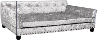 Hondenbank Princesso Fioren - 93cm - Hondenbed - Hondensofa op poten - Hondenzetel - Comfort en zacht - Afneembaar kussen - Zacht